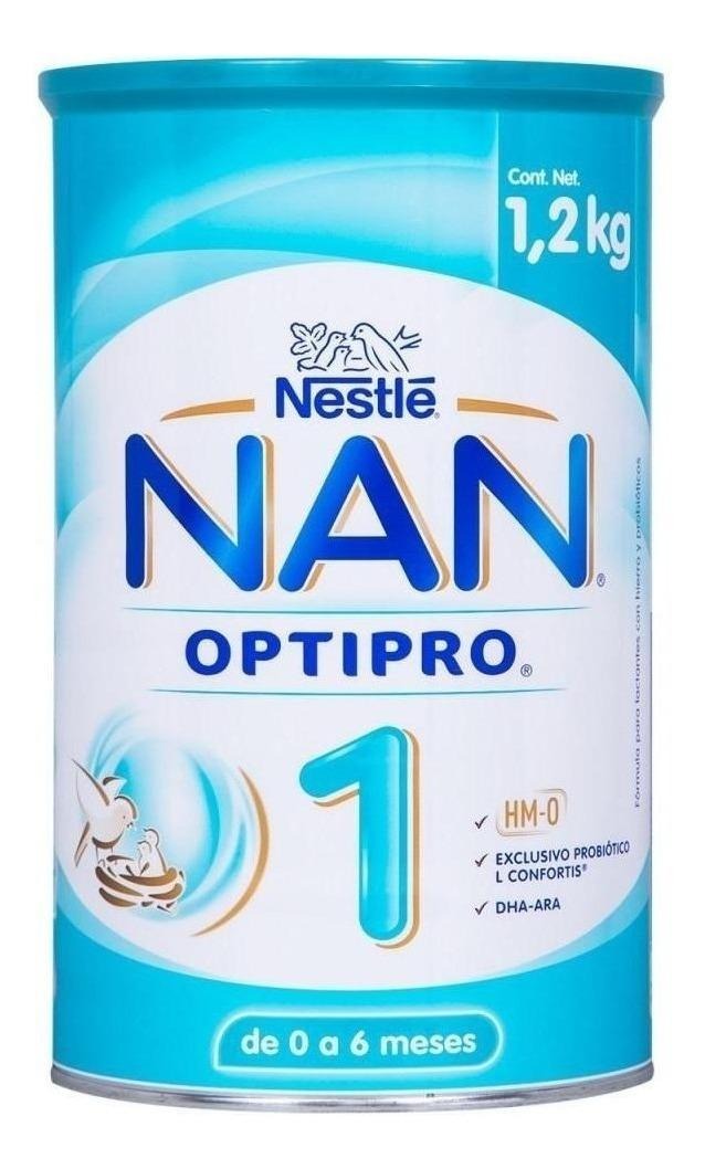 Leche En Polvo Nestlé Nan Optipro 1 En Lata 1.2kg Por 2 U